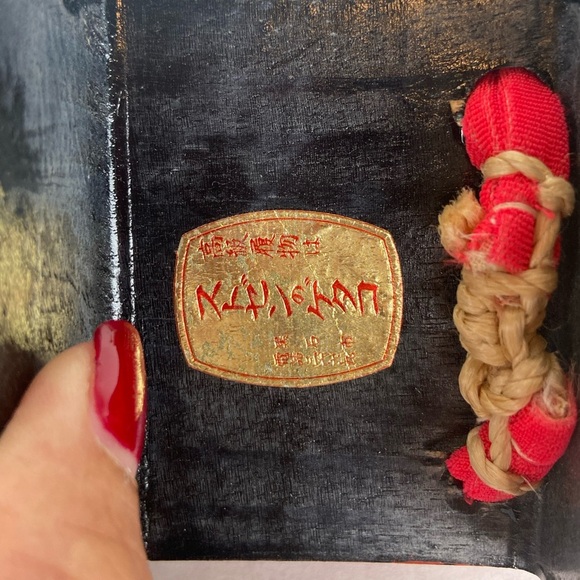 Vintage Japanese Kimono Geta Wooden Sandals Pink Artsy Rare 9" X 3" X 1.5 Tall - Picture 9 of 11